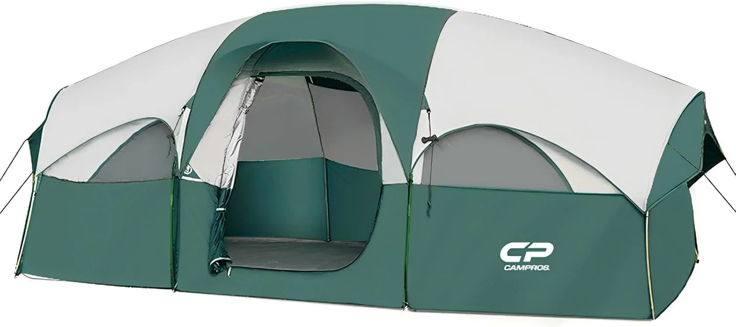 Special CAMPROS CP Tent 8 Person Camping Tents, Weather Resistant Family Tent, 5 Large Mesh Windows
