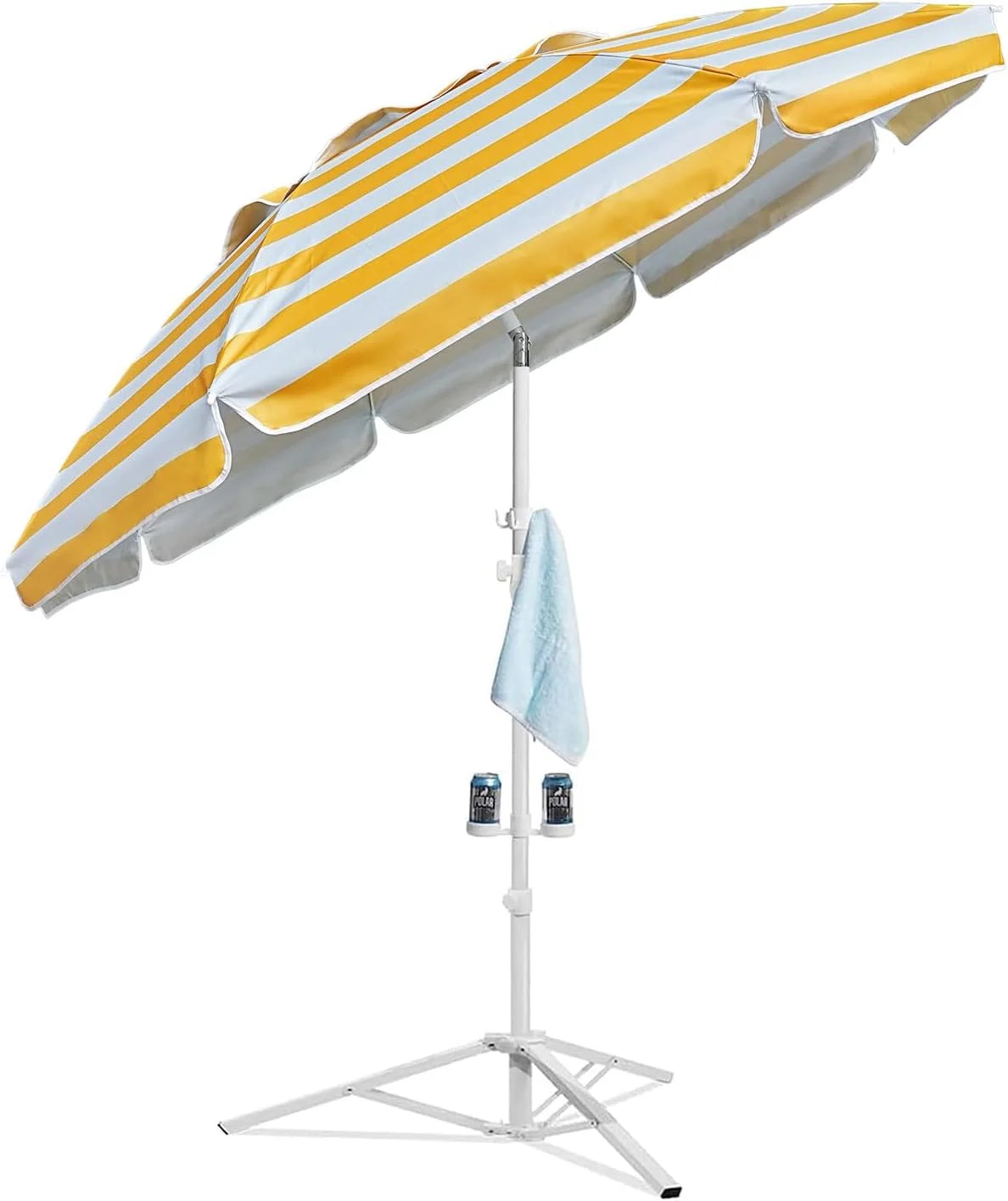 Special AMMSUN Shade Umbrella, Premium Portable Umbrella with Stand, 6.5ft Lightweight Free Standing Canopy for Sporting Games - Image 6