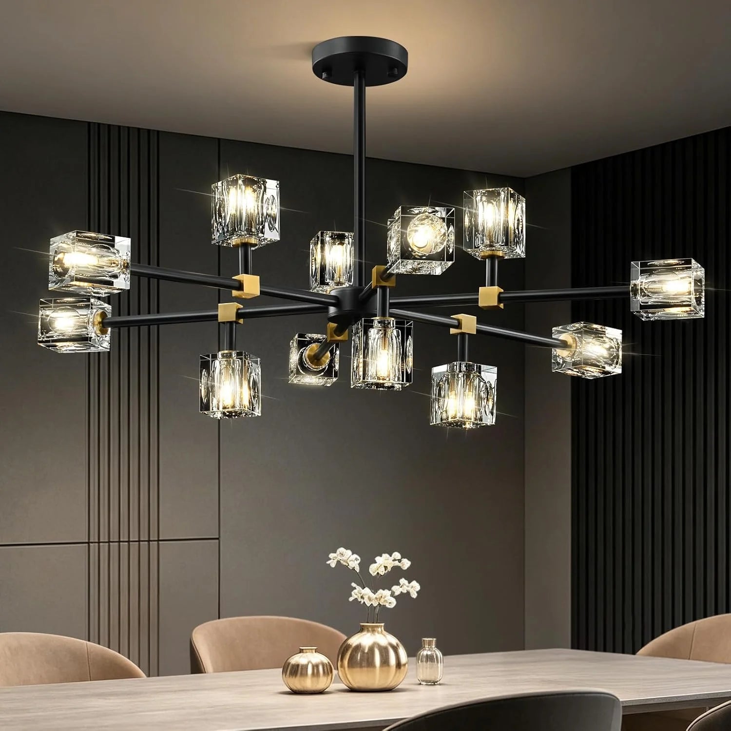 Special Crystal Semi Flush Ceiling: Dining Room Bathroom Bedroom Chandelier - Image 5