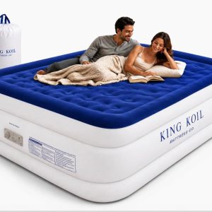 Special King Koil 20 Queen Air Mattress with Built-in High-Speed Pump, CNN Underscored Top Pick, Inflates in 2 Minutes