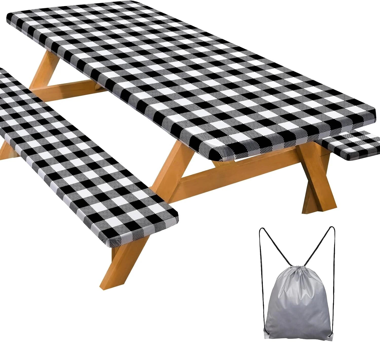 Special Play Tailor Picnic Table Cover Bench Covers Camping Essentials Tablecloth - Image 2