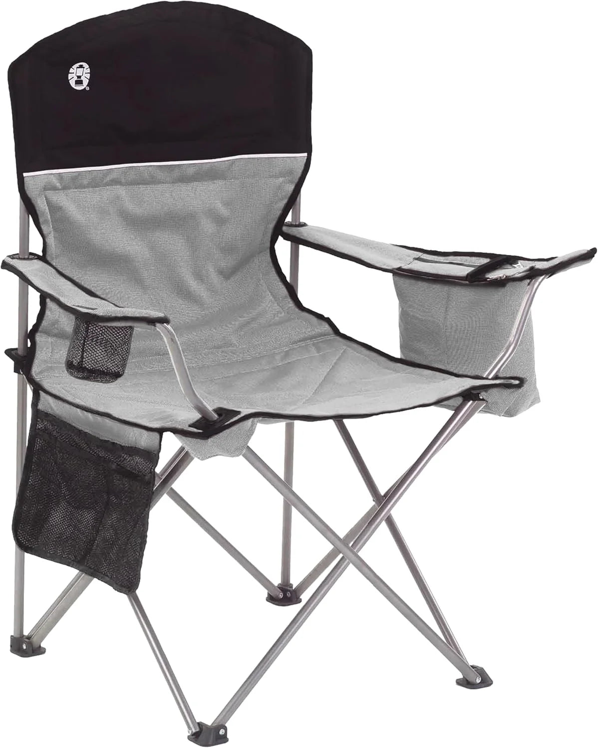Special Coleman Portable Camping Chair with 4-Can Cooler, Cushioned Seat & Back with Side Pockets & Cup Holder - Image 4