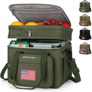 Special 23L Insulated Lunch Box, Expandable Double Deck Cooler Bag