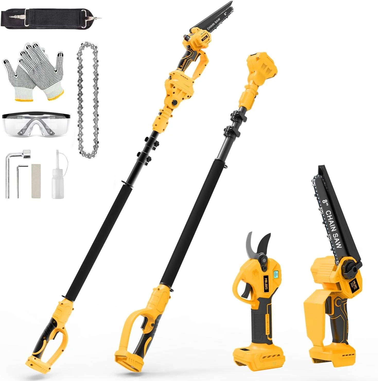 Special Cordless Pole Saw & Electric Pruning Shears for DeWalt 20V Battery - Image 2