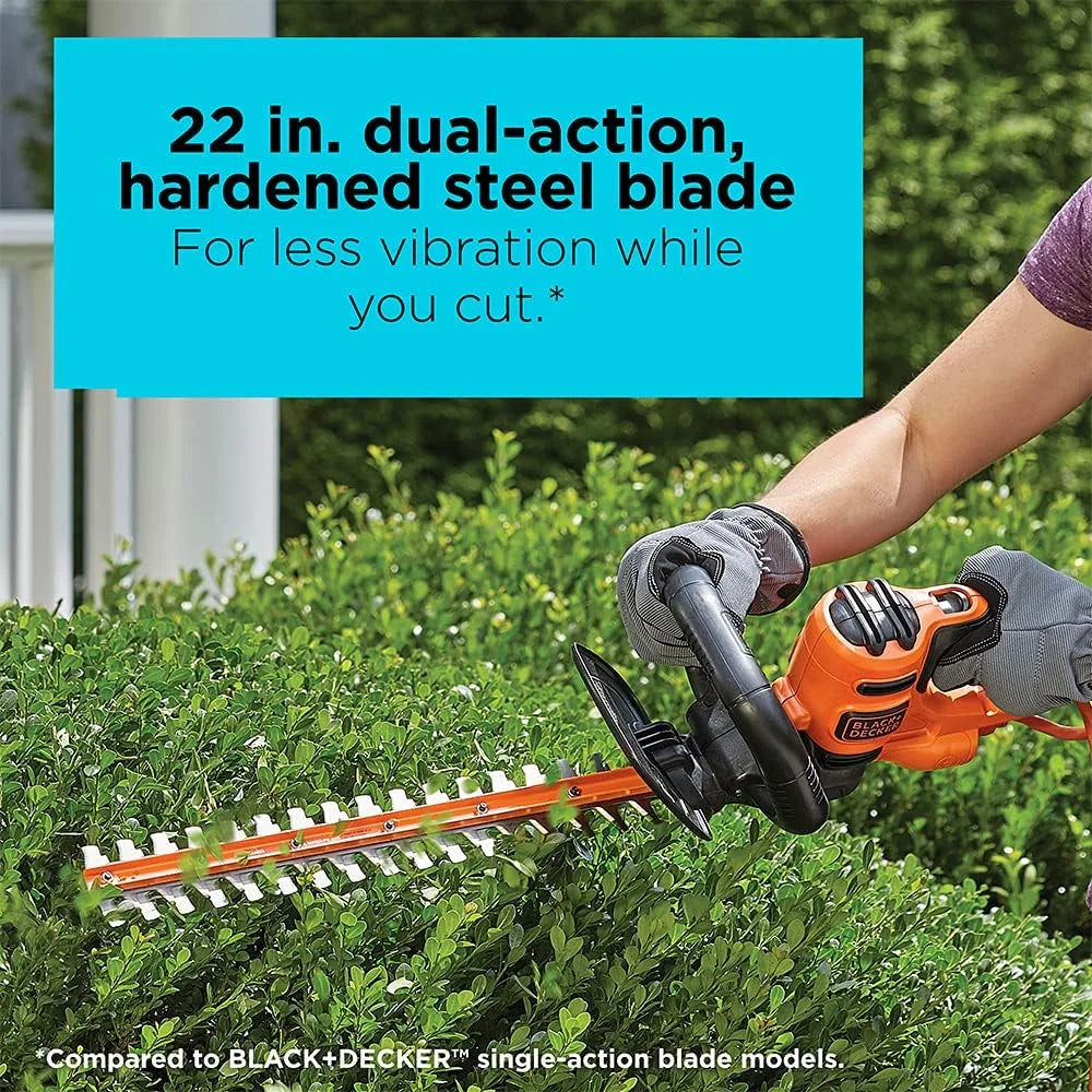 Special 22 Electric Hedge Trimmer, Lightweight 4.0 Amp Corded Dual Action Shrub Trimmer, High Output Low Vibration - Image 3