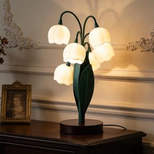 Special Flower Lamp for Home, 3-Color Temperature, Bedside Vintage Table Lamps