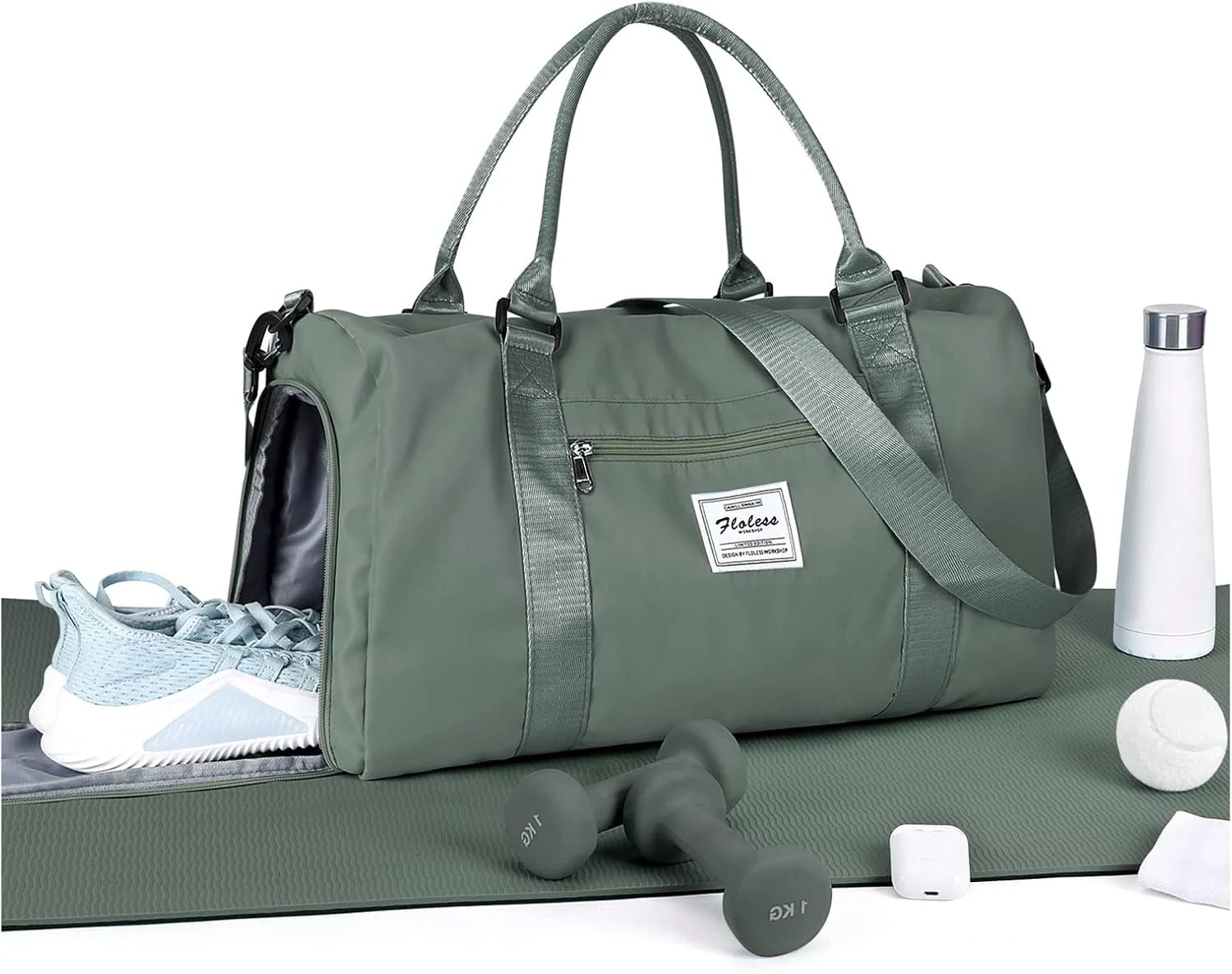 Special Bag Womens Mens with Shoes Compartment and Wet Pocket Travel Duffel Bag for Women for Plane Sport Gym Tote Bags Swimming Yoga - Image 3