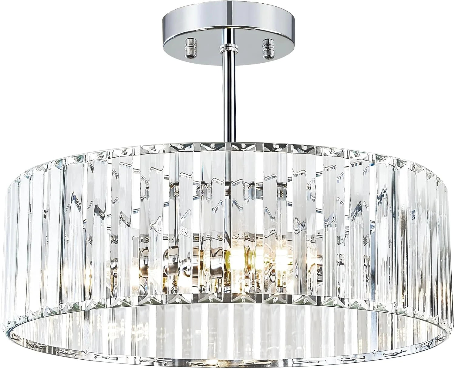 Special Crystal Black Ceiling Light, Modern Semi Flush Mount Ceiling Lighting Fixture - Image 10