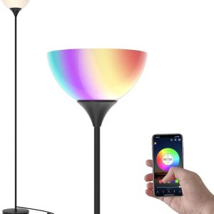 Special PESRAE Floor Lamp, Remote Control, Bulb Included