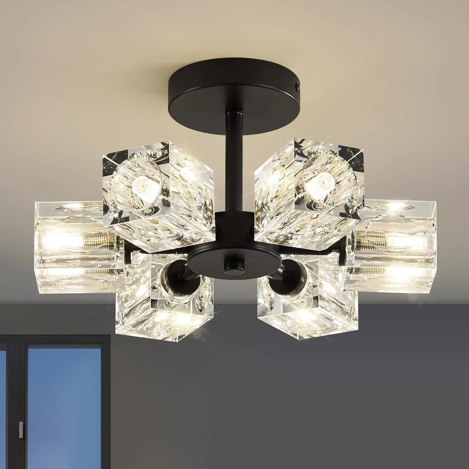Special Crystal Semi Flush Ceiling: Dining Room Bathroom Bedroom Chandelier - Image 7