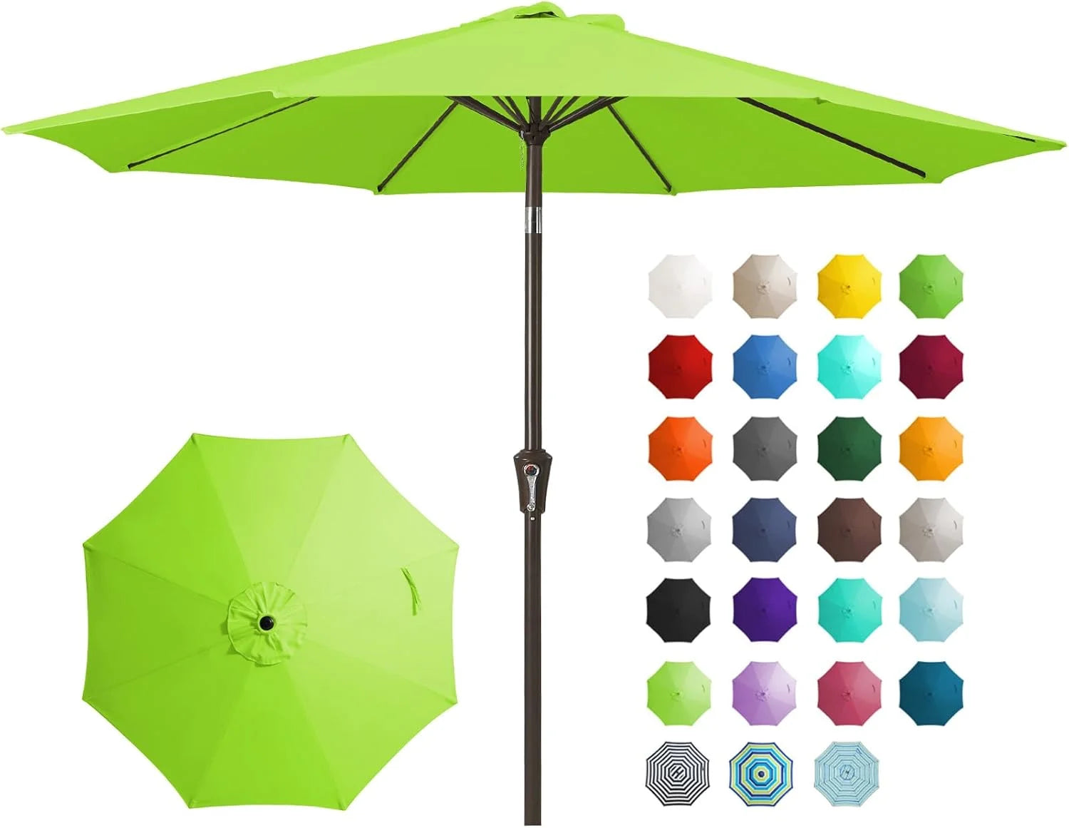 Special 9FT Outdoor Patio Umbrella, Market Umbrella, Beige - Image 7