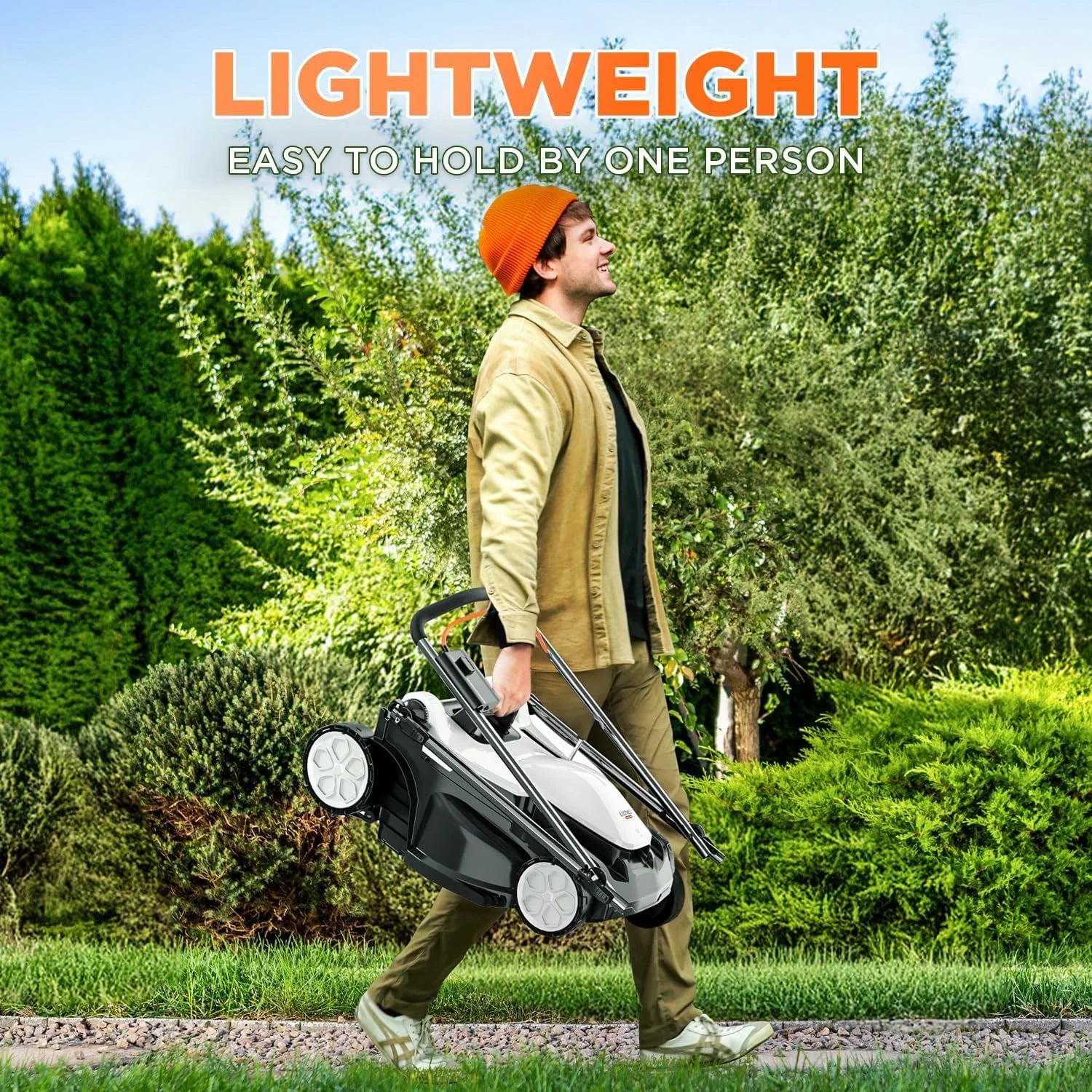 Special 40V (2 x 20V) 16 Electric Lawn Mower Cordless, Brushless Lawnmower with 6-Height Adjust - Image 5