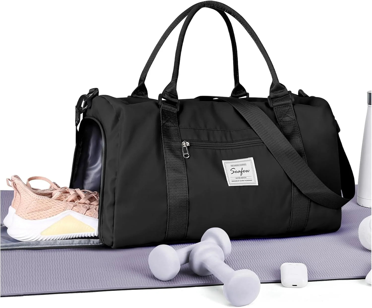 Special Bag Womens Mens with Shoes Compartment and Wet Pocket Travel Duffel Bag for Women for Plane Sport Gym Tote Bags Swimming Yoga - Image 11