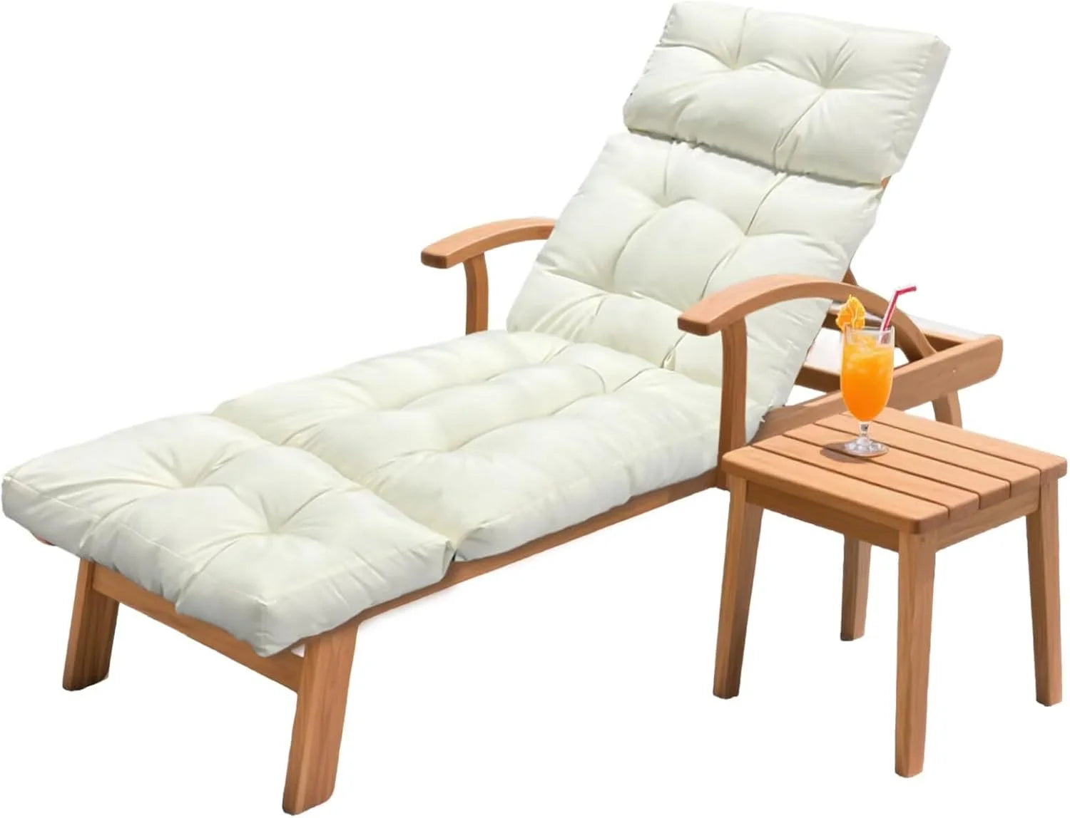 Special HCyopin Outdoor Chaise Lounge Chair Cushion 75.1 x 23.6 x 4.7in, Waterproof Replacement Cotton Patio Thickened Pool Lounge Chair Cushion - Image 10
