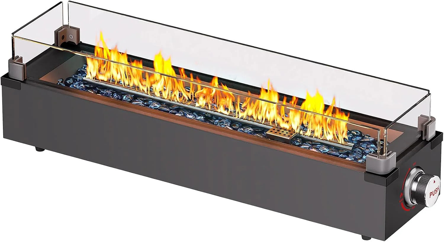 Special Large Propane Fire Pit 19 Inch, Gas Fire Pit with Grill Grate, Folding Legs, Hose Hooks - Image 7
