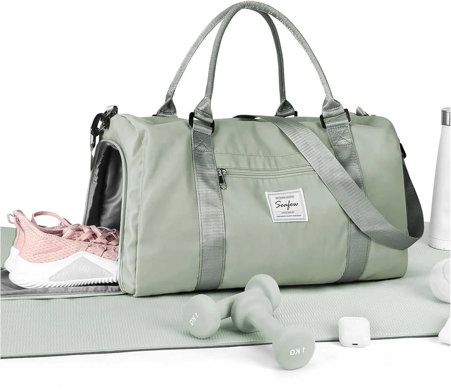 Special Bag Womens Mens with Shoes Compartment and Wet Pocket Travel Duffel Bag for Women for Plane Sport Gym Tote Bags Swimming Yoga - Image 10