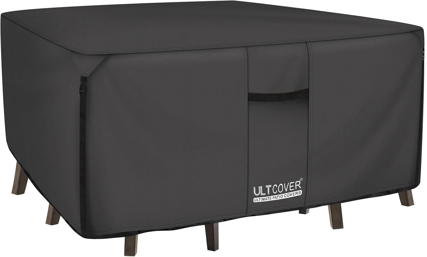 Special ULTCOVER Square Patio Heavy Duty Table Cover ” 600D Tough Canvas Waterproof Outdoor Dining Table and Chairs General Purpose Furniture Cover Size - Image 3