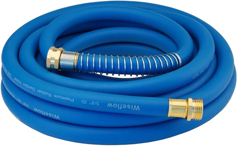 Special Garden Hose 50FT x 3/4, Heavy Duty Rubber Hose, 1200PSI Burst, 300PSI Working for Yard