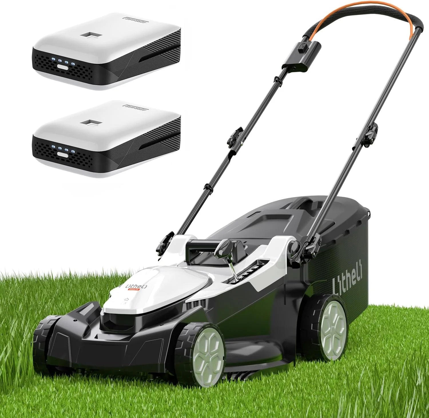 Special 40V (2 x 20V) 16 Electric Lawn Mower Cordless, Brushless Lawnmower with 6-Height Adjust
