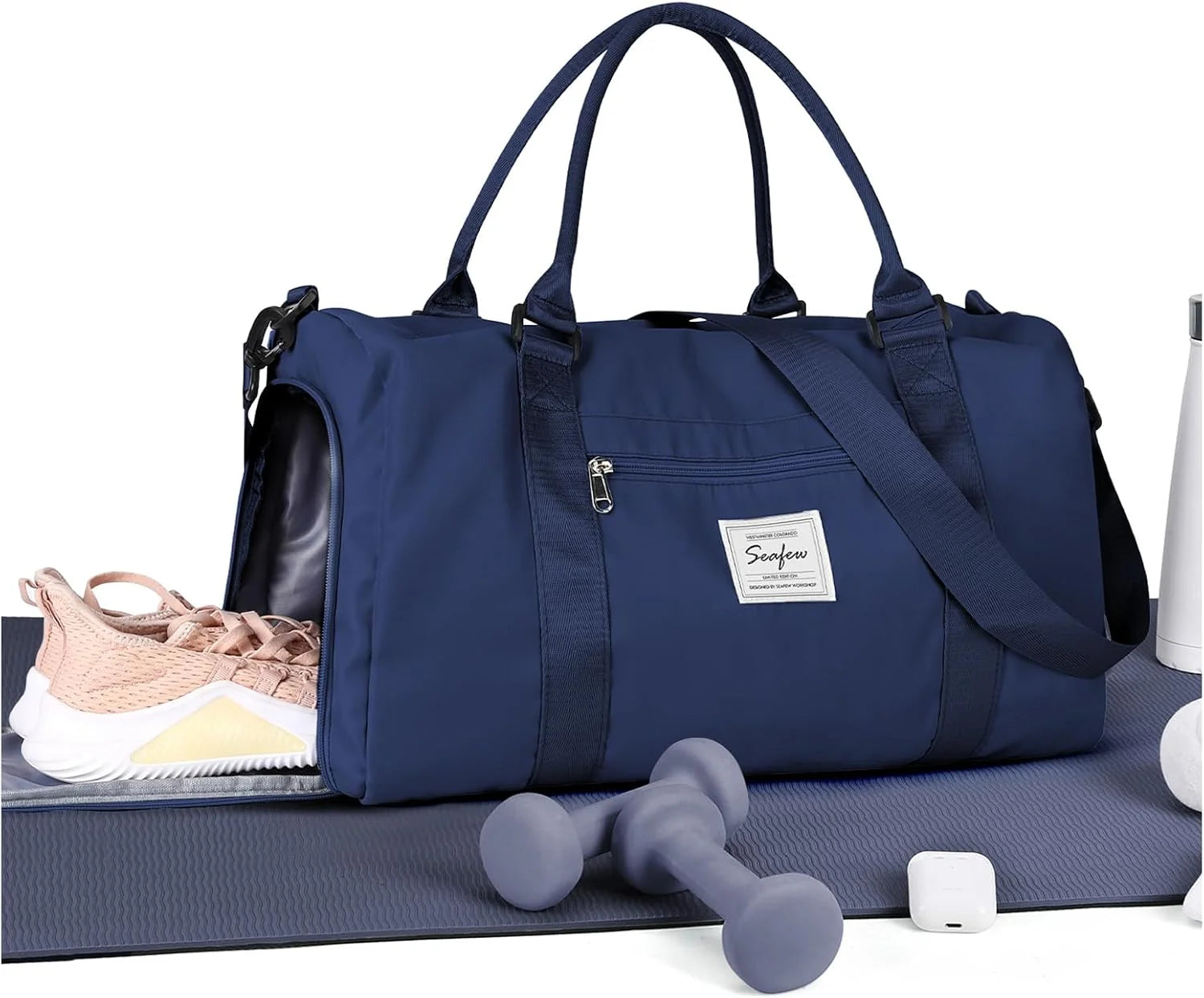 Special Bag Womens Mens with Shoes Compartment and Wet Pocket Travel Duffel Bag for Women for Plane Sport Gym Tote Bags Swimming Yoga - Image 15
