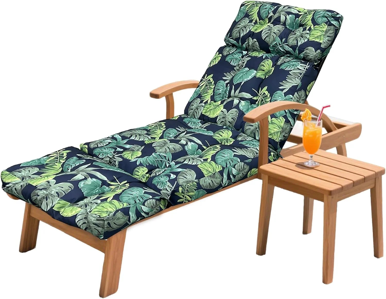 Special HCyopin Outdoor Chaise Lounge Chair Cushion 75.1 x 23.6 x 4.7in, Waterproof Replacement Cotton Patio Thickened Pool Lounge Chair Cushion - Image 2