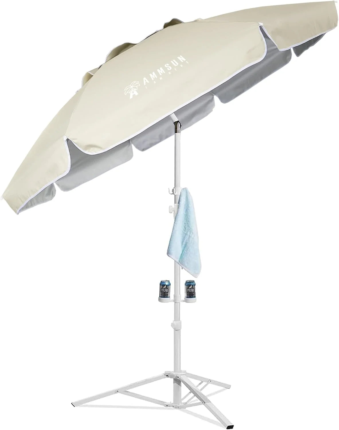 Special AMMSUN Shade Umbrella, Premium Portable Umbrella with Stand, 6.5ft Lightweight Free Standing Canopy for Sporting Games - Image 3