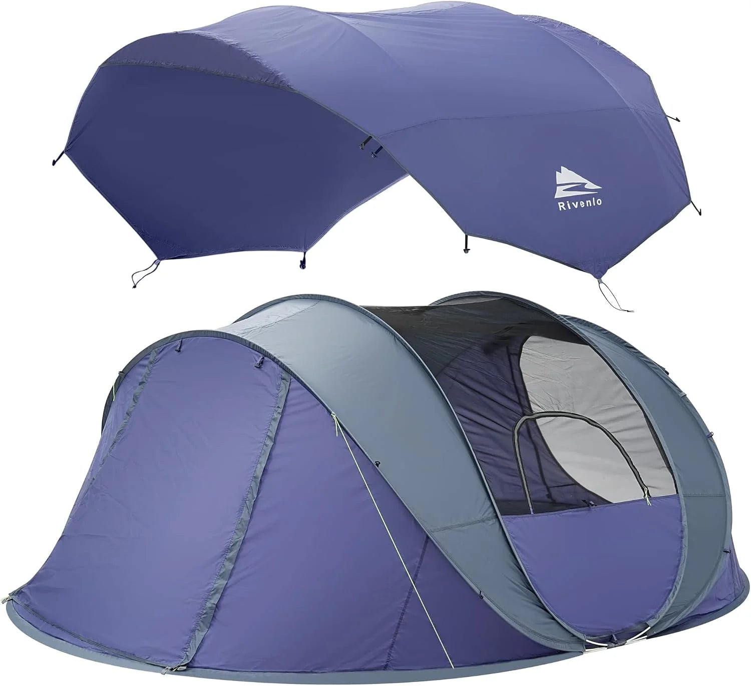 Special 4/6 Person Easy Pop Up Tent, Camping Tent with Skylight and Rainfly, Waterproof