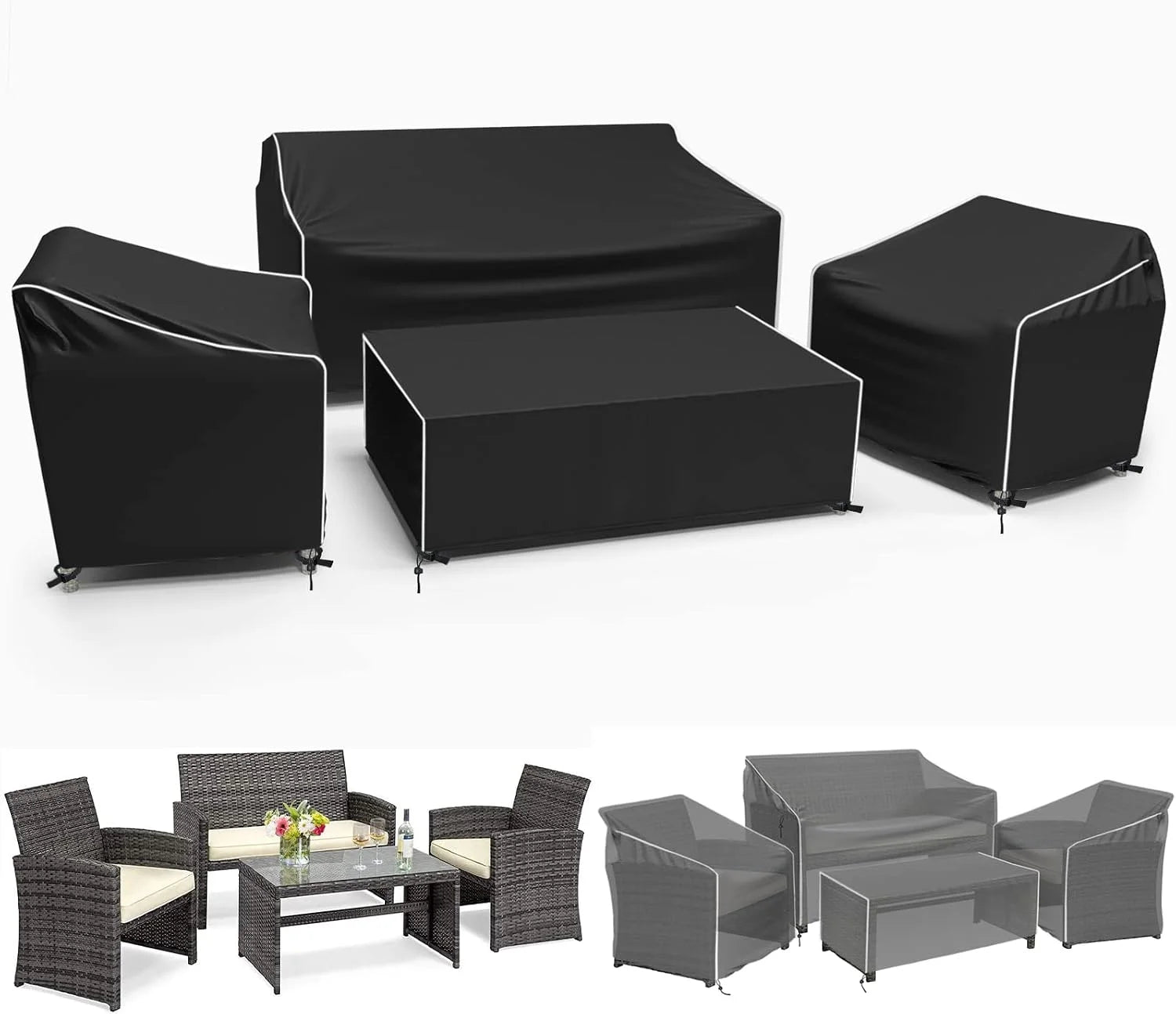 Special Patio Furniture Cover 4-Piece Set