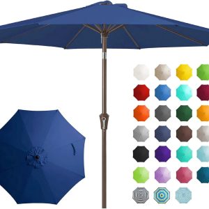 Special 9FT Outdoor Patio Umbrella, Market Umbrella, Beige