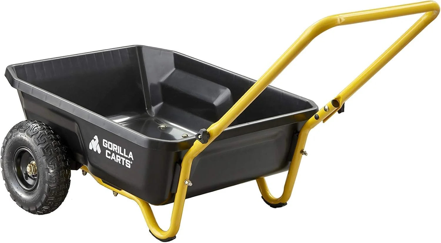 Special Carts GCR-4 Poly Dump Cart, 2-Wheel Garden Wagon with Foldable Handle, 4 cu ft, 300 lb. Capacity - Image 12