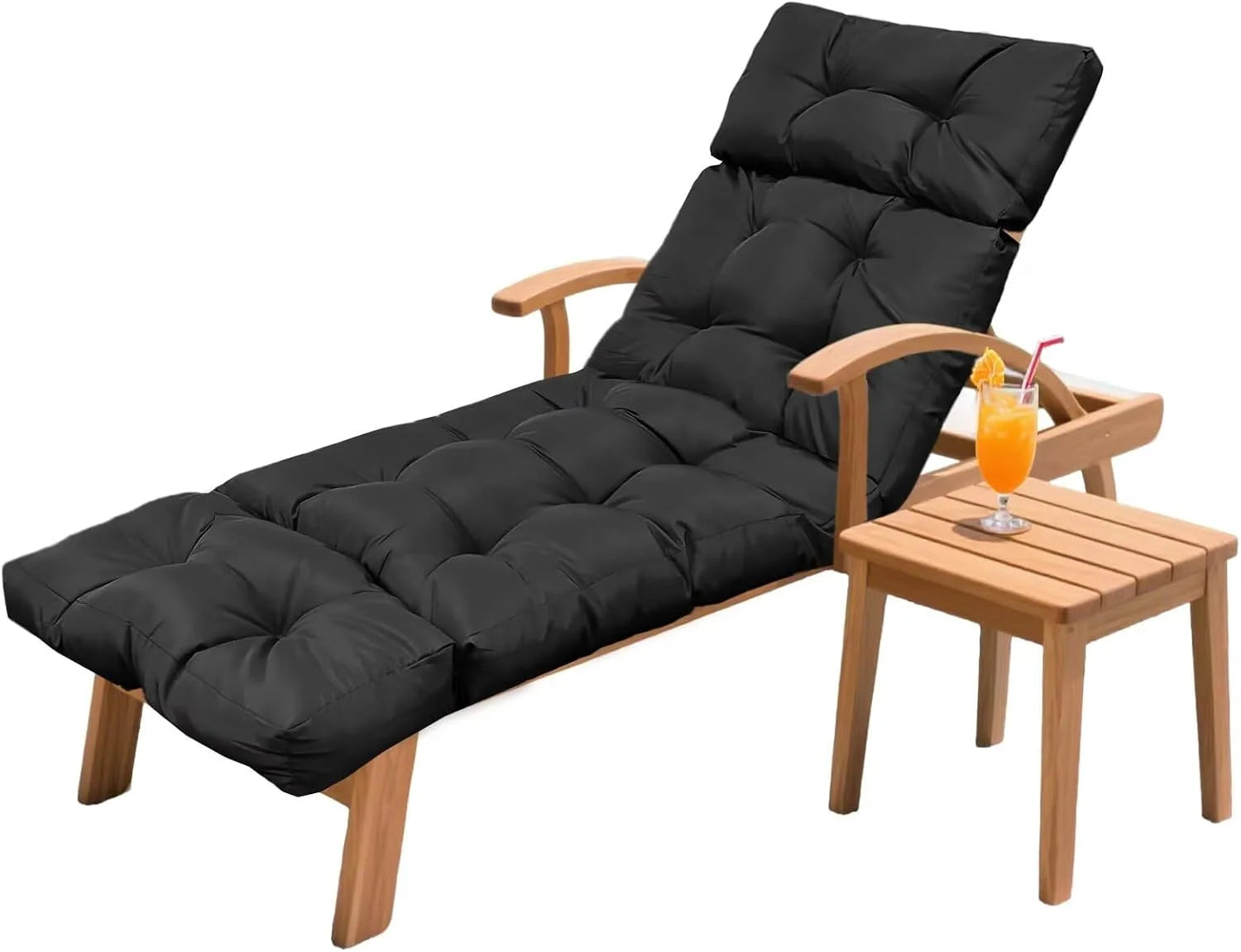 Special HCyopin Outdoor Chaise Lounge Chair Cushion 75.1 x 23.6 x 4.7in, Waterproof Replacement Cotton Patio Thickened Pool Lounge Chair Cushion - Image 7