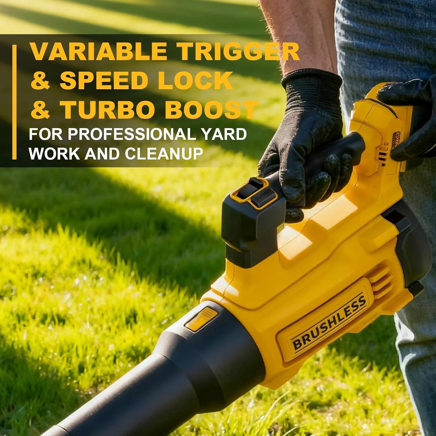 Special 600CFM Brushless Leaf Blower Compatible with DeWALT 20V, Bare Tool – For Yard Cleanup - Image 4
