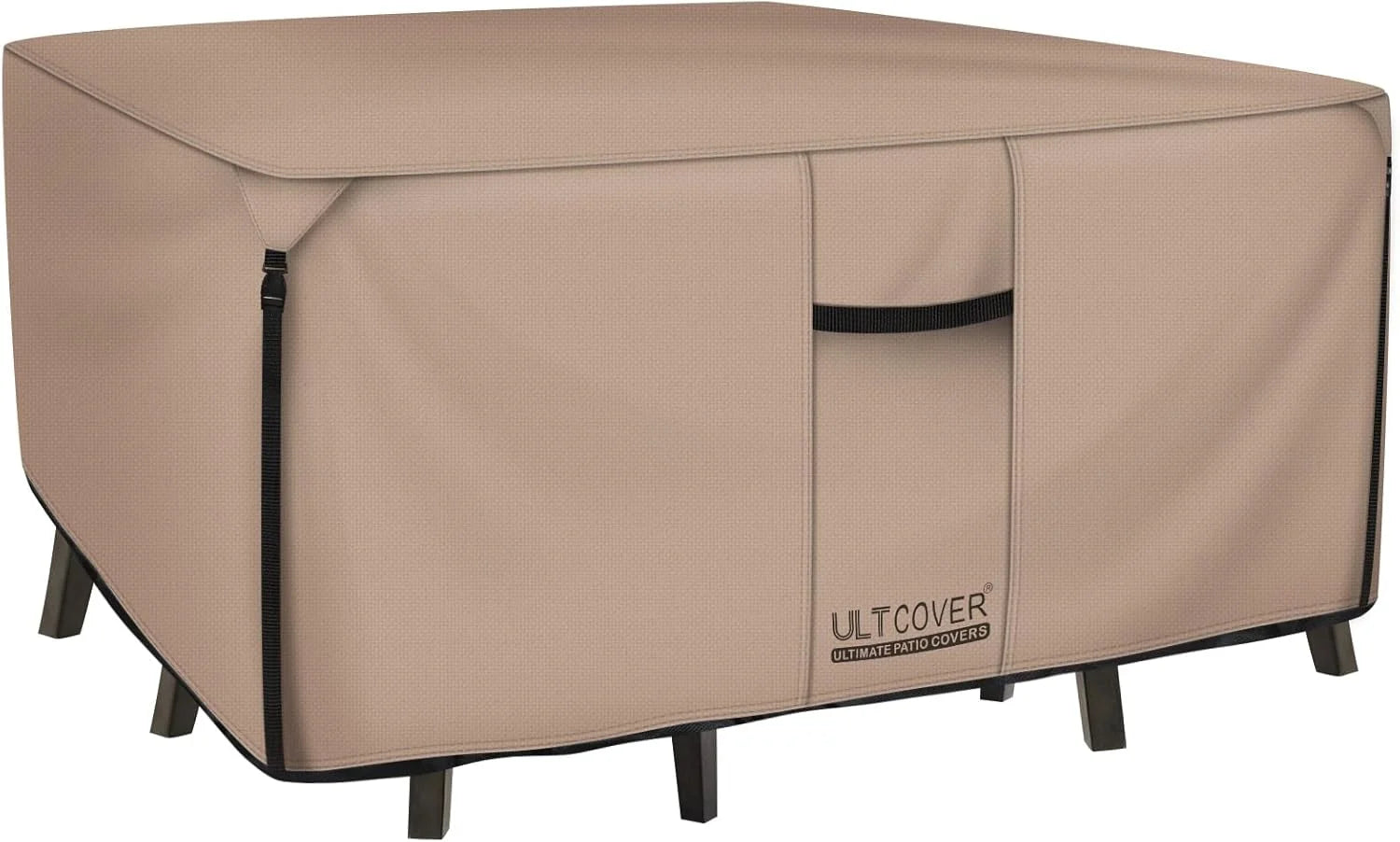 Special ULTCOVER Square Patio Heavy Duty Table Cover ” 600D Tough Canvas Waterproof Outdoor Dining Table and Chairs General Purpose Furniture Cover Size