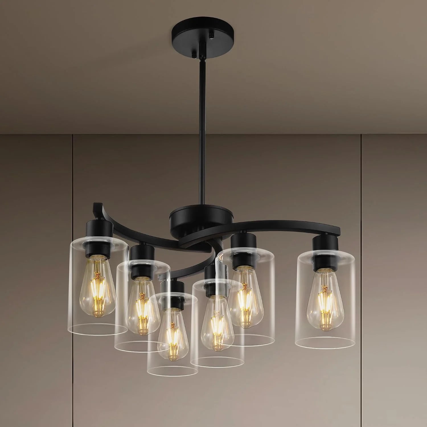 Special 3 Light Brushed Nickel Dining Room Light Fixture - Image 2