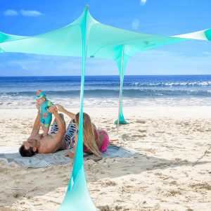 Special Ninja Beach Tent Sun Shelter UPF50+, Easy Pop Up Beach Canopy
