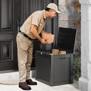 Special 35 Gallon Waterproof Outdoor Deck Box W/Locking Hole