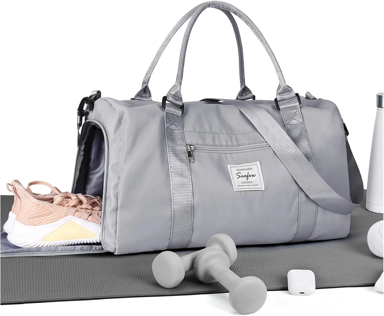 Special Bag Womens Mens with Shoes Compartment and Wet Pocket Travel Duffel Bag for Women for Plane Sport Gym Tote Bags Swimming Yoga - Image 12