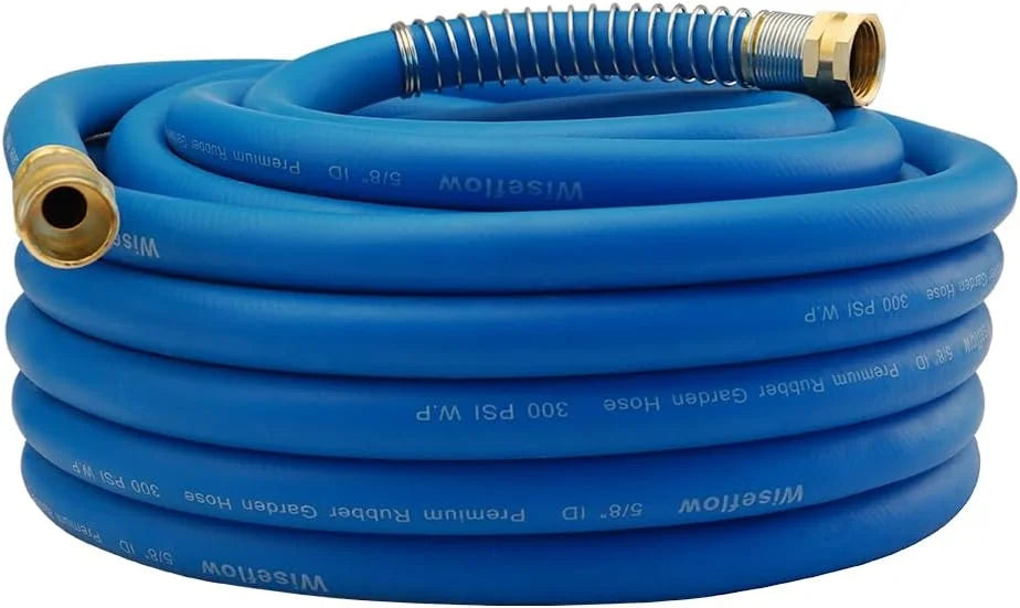Special Garden Hose 50FT x 3/4, Heavy Duty Rubber Hose, 1200PSI Burst, 300PSI Working for Yard - Image 2