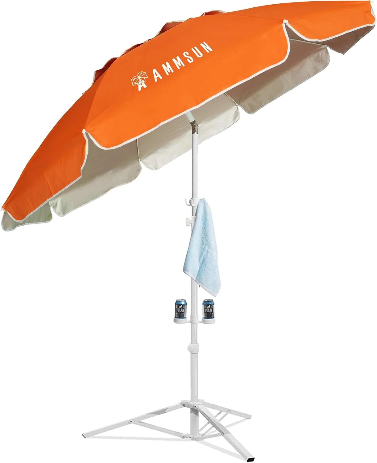 Special AMMSUN Shade Umbrella, Premium Portable Umbrella with Stand, 6.5ft Lightweight Free Standing Canopy for Sporting Games - Image 5