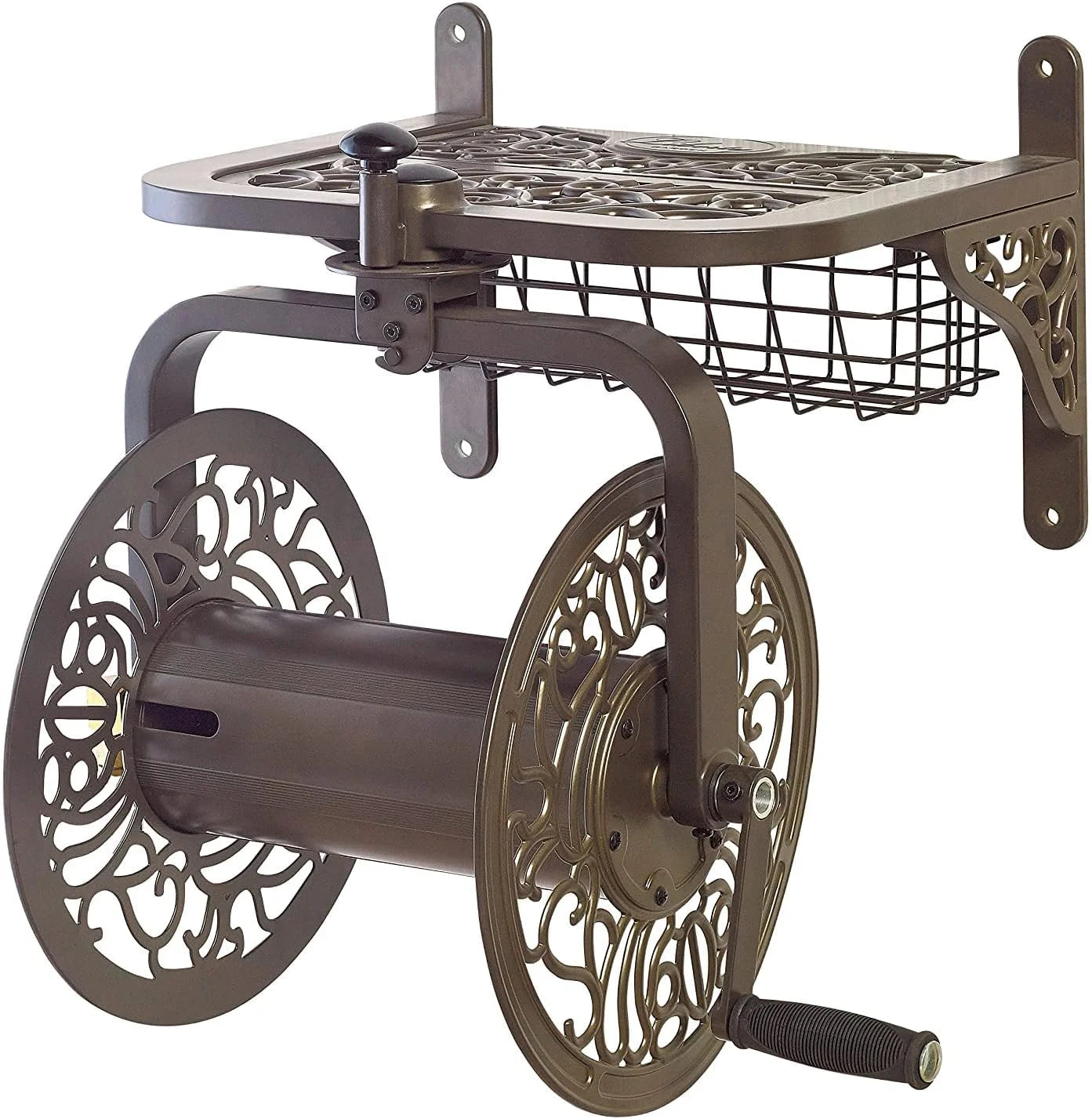 Special Garden 710 Navigator Rotating Garden Hose Reel, Holds 125-Feet of 5/8-Inch Hose ” Bronze - Image 3