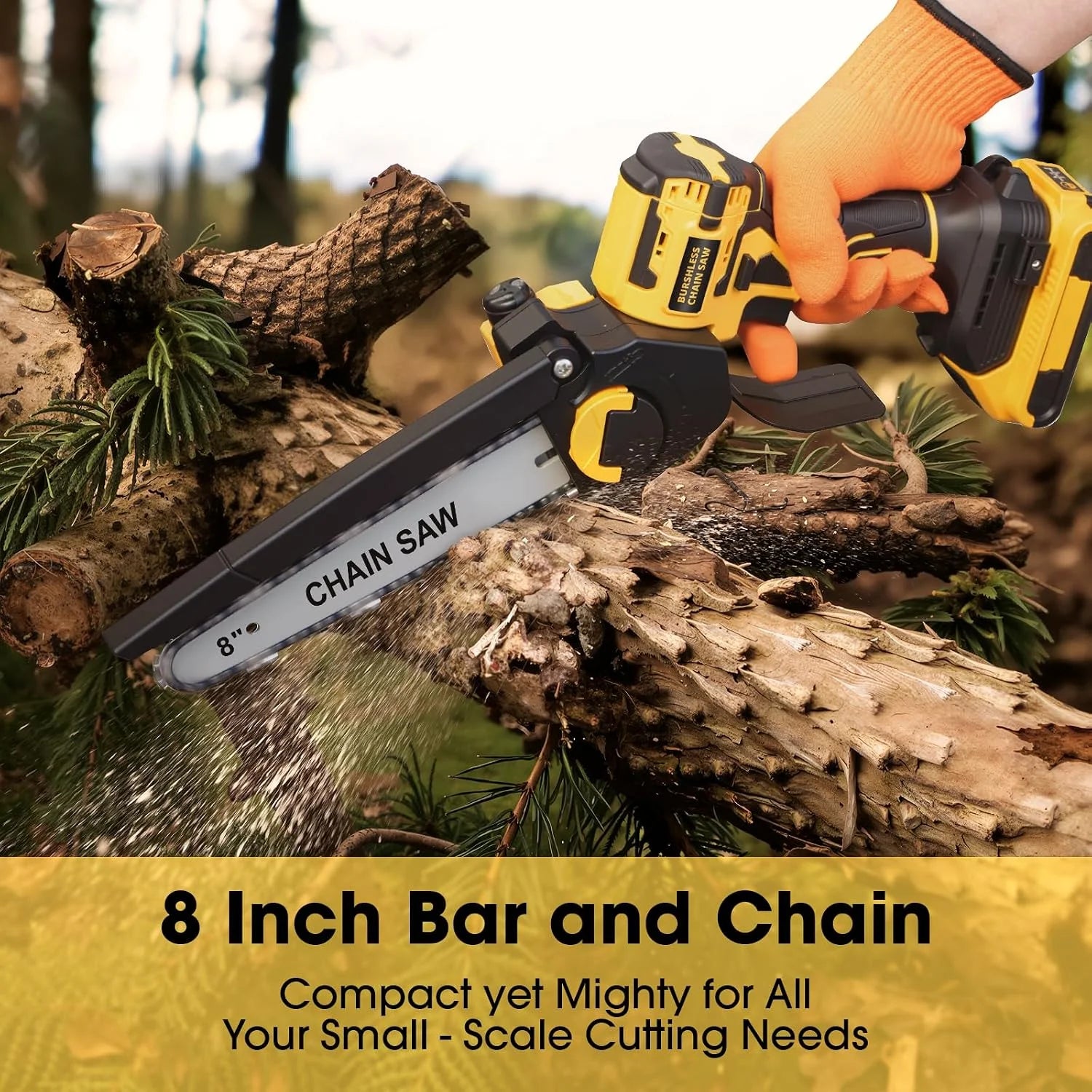 Special Chainsaw for Dewalt 20V MAX Battery(Battery Not Included)
