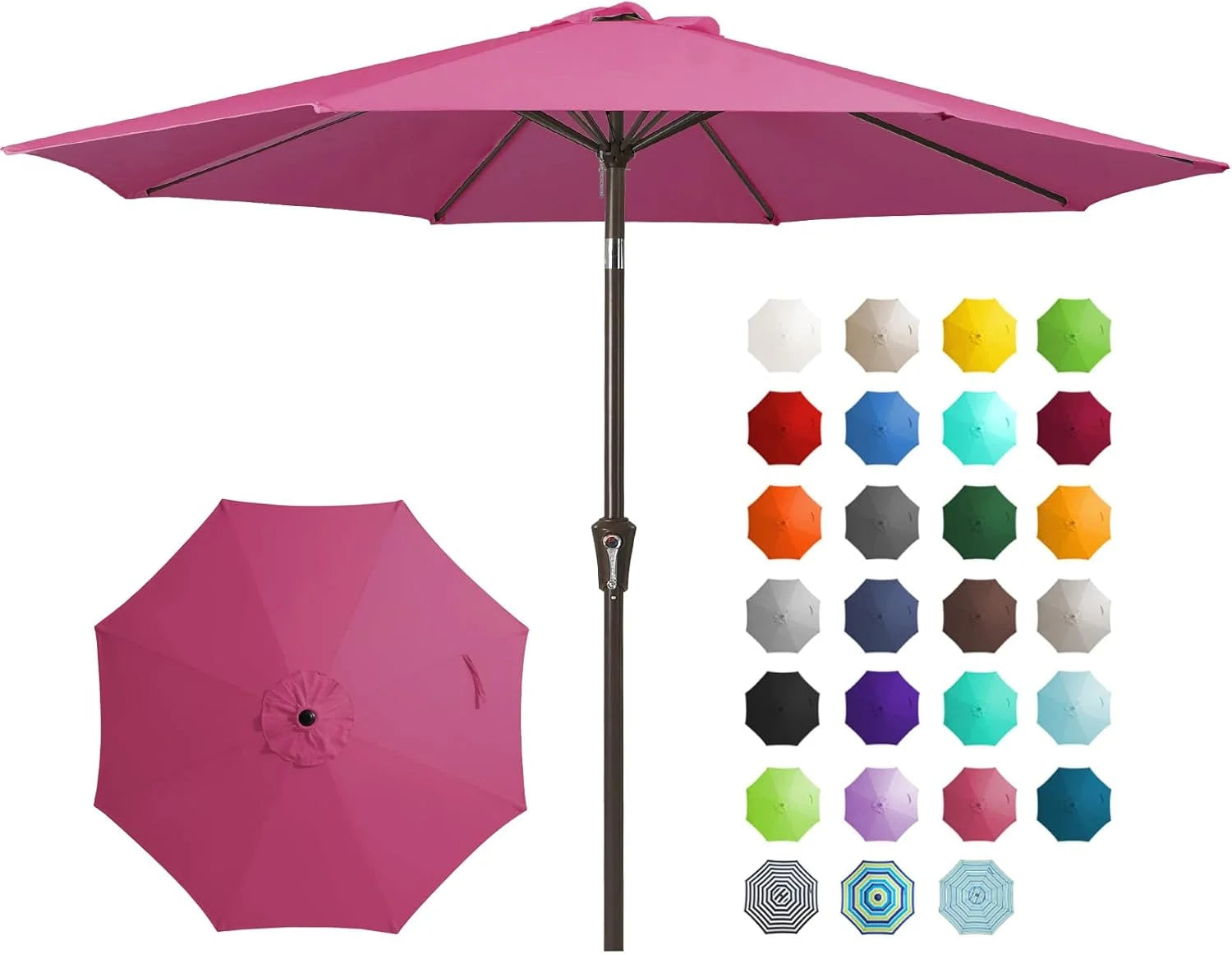 Special 9FT Outdoor Patio Umbrella, Market Umbrella, Beige - Image 4