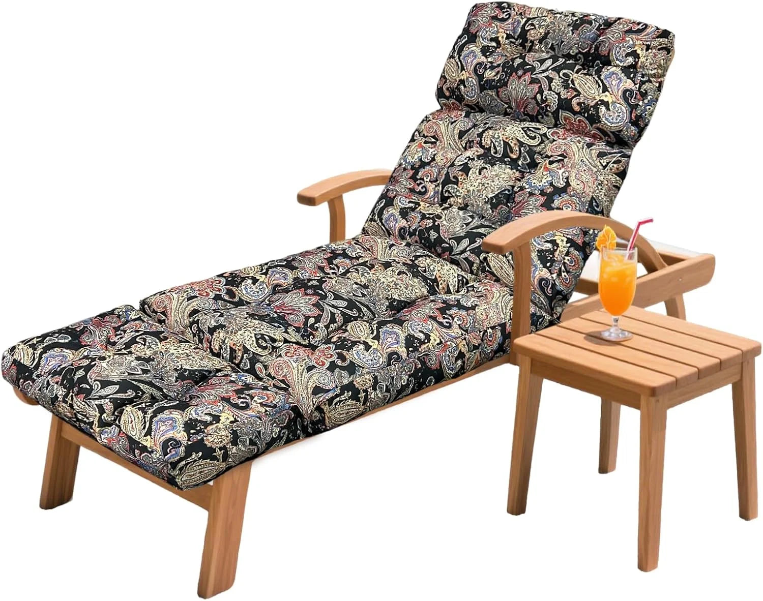 Special HCyopin Outdoor Chaise Lounge Chair Cushion 75.1 x 23.6 x 4.7in, Waterproof Replacement Cotton Patio Thickened Pool Lounge Chair Cushion - Image 3