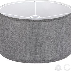 Special OUTON Beige Large Drum Lamp Shades for Floor Lamp